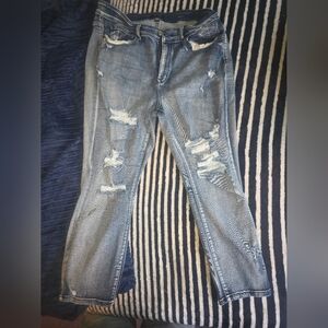 Size 20w Judy Blue Distressed  Boyfriend Fit